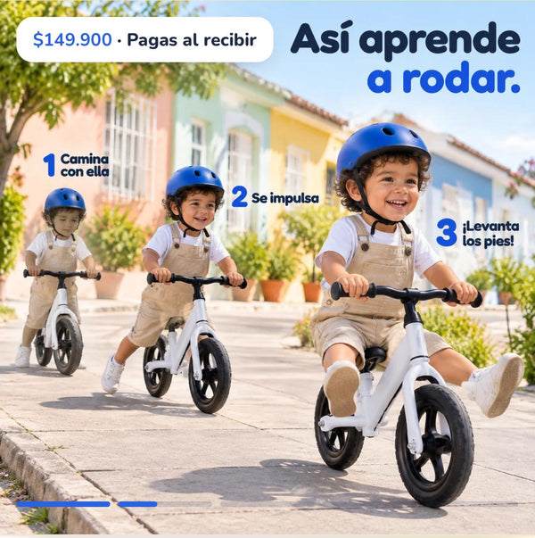 Triciclo Evolutivo 4 en 1 – Ayuda a Tu Bebé a Caminar Seguro y Sin Caídas